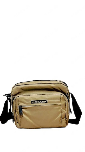 Robuste Highland Schultertasche   Beige Sand   Top Zustand