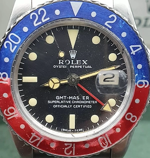 Rolex gmt master 1675 pepsi box und papiere stahl vintage von 1973