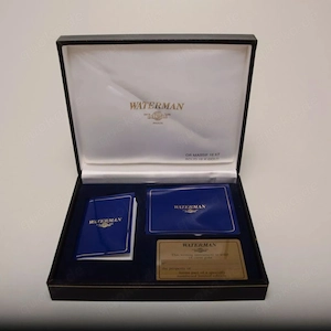 Kugelschreiber MAN 100 von Waterman massiv 750000 Rosé Gold mit Fadenguilloche