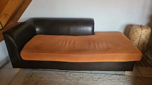 Zweiteilige Ledercouch zu verkaufen