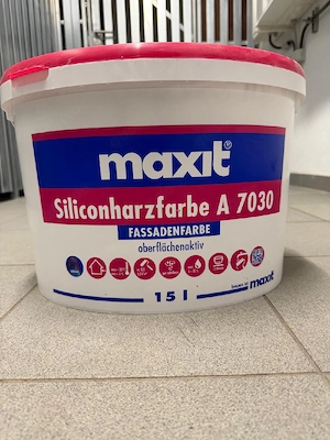 Maxit Siliconharzfarbe A 7030   15 L Fassadenfarbe (ALTROSA)