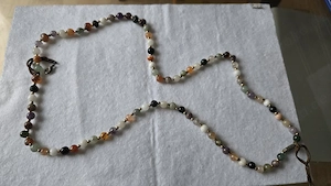 Halskette bunte Perlen