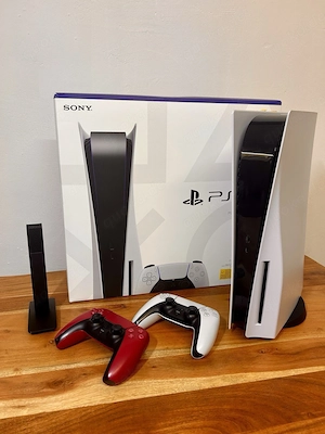 sony Playstation 5 mit 2x Controller plus 3 videospiel + Originalverpackung 