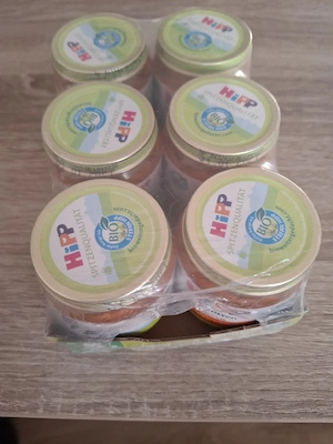 verkaufe 6 gläschen karotte süßlich