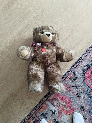   Hermann Original Teddybär braun mit Schleife  