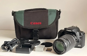 Canon EOS 1000D DSLR + 55 250mm Teleobjektiv + Zubehör   Top Einsteiger