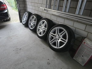 Mercedes Benz C Klasse W204 S204 17 Zoll AMG Felgen Alufelgen Allwetterreifen