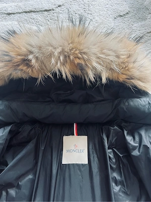 Original Moncler Herren Jacke Daunenjacke schwarz Pelzkragen M 