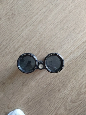   Vintage Messing Fernglas antik dunkel patiniert  