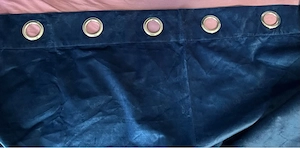 blaue vorhang 135x250