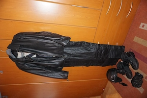 Verkaufe Motorrad Kleidung kpl. mit Stiefel, Helm und Handschuhen - Leder Bild 2