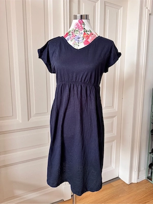 Blaues Sommerkleid Schwangerschaft, M