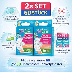 2  Aknepflaster mit Salicylsäure   Gerovital Stop Aknee, 60 Stück (2 Sets) Bild 2