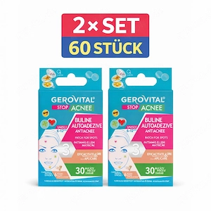 2  Aknepflaster mit Salicylsäure   Gerovital Stop Aknee, 60 Stück (2 Sets)