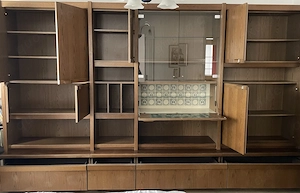 Schrankwand 70er Jahre zu verschenken, Eiche Furnier, 363cmx217cmx58 cm Bild 2