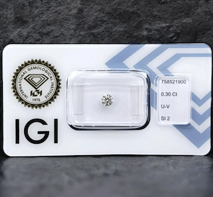 Eleganter 0,30 ct Diamant   IGI zertifiziert (Warmer Glanz)
