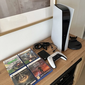Sony Playstation 5 mit 4 Spiele und originalverpakung