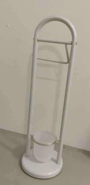 WC - Bürsten u. Rollenhalter Fb. weiß - guter Zustand