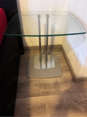 Glasbeistelltisch 