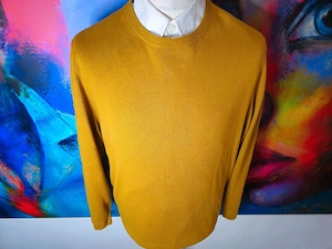 Galeria Seide-Kaschmir Pullover Größe 54 XL gelb