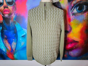 Galeria Merino-Kaschmir Troyer Pullover L Viertelreißverschluss