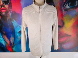 ESPRIT Cardigan Strickjacke Größe XL weiß 100% Baumwolle -top Zus