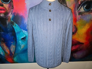 BOGNER Kaschmir Troyer mit Knopfleiste Gr. 54 XL