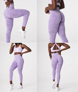 NVGTN Seamless Legging Camo flieder Po Pushup 36 38 NEU Frühling Sommer NEU mit etikett