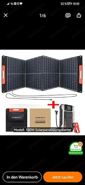  Autarkes Power-Duo: High-Performance Solarmodul & Akku-Luftkompressor Set  Maximale Freiheit