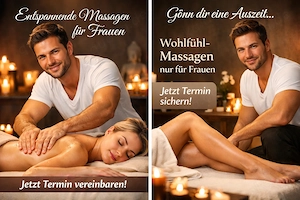Entspannende & sinnliche Massagen für Damen