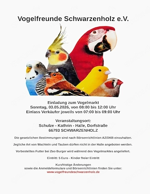 Vogelbörse in Schwarzenholz 03.Mai.2026