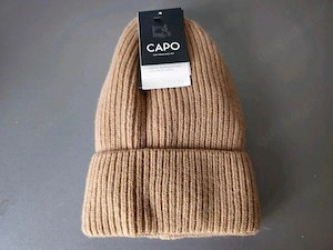 CAPO Kaschmir Beanie Wollmütze Onesize Unisex taupe
