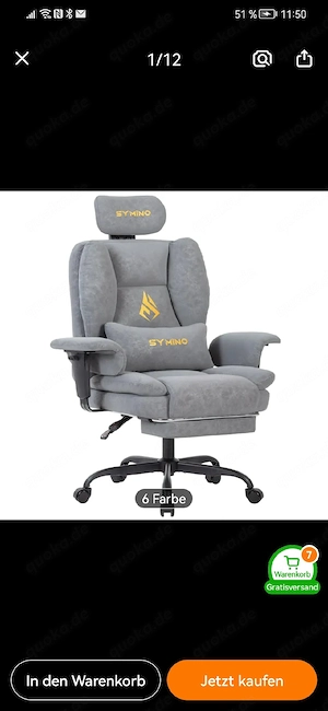 Ultimate Core Gaming-Chair   Ergonomie trifft Performance  Maximaler Komfort für Marathon-Sessions