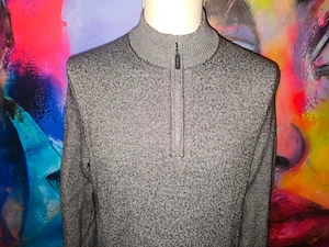 Maerz Muenchen Troyer 1 4 Zip 54   XL grau meliert -Top Zustand- Bild 2