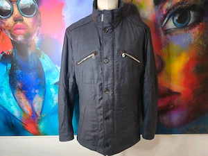 BOGNER Herren Jacke Gr. 52 L aus Schurwolle mittel stark gefüttert