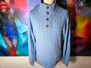 BOGNER Troyer Pullover Gr.56 XXL Zopfstrick Stehkragen,