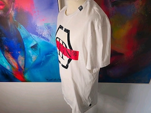 Philipp Plein Designer T-Shirt Größe XL weiß mit charakt. Hexagon Bild 4