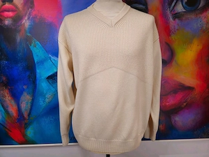 Windsor V-Neck Pullover Größe 52   L 100% Schurwolle -top Zustand