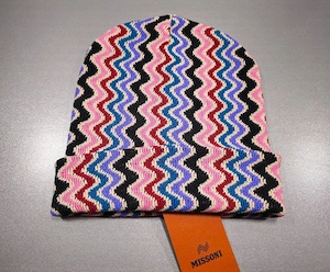 MISSONI Beanie Wollmütze Onesize Unisex Zickzack Muster