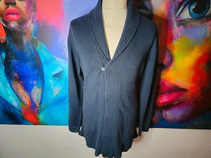 Tiger of Sweden Cardigan Strickjacke Herren Größe XL marine blau