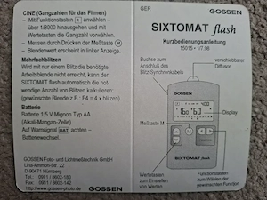 GOSSEN SIXTOMAT flash mit Originalverpackung Bild 5