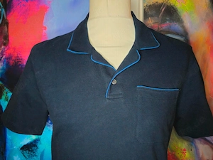 Ted Baker Polo-Shirt Größe L Resortkragen mit Knopf -NEU-