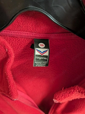 Trigema Kinder Fleece Jacke Größe 128