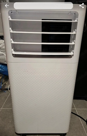 TCL Mobile Klimaanlage TAC- 07CPB RVW mit Transportrollen und Abluftschlauch Kühlung