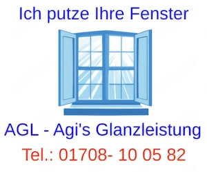 Ich putze Ihre Fenster in und um Lüneburg
