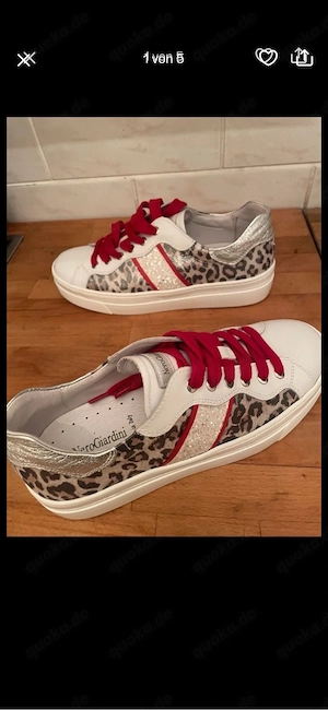 echt leder sneaker neu! 37 nero giardini italy