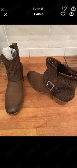 echt leder stiefeletten neu! tamaris 38