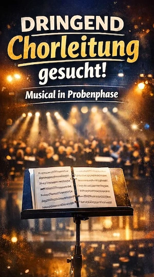 DRINGEND: Chorleitung gesucht   Proben laufen bereits! Ehrenamt!