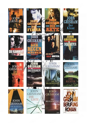 Sammlung 43 Bände (Konvolut) John Grisham (u.a. "Das Talent") Bild 2