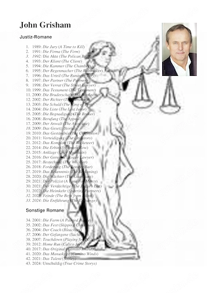 Sammlung 43 Bände (Konvolut) John Grisham (u.a. "Das Talent")